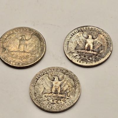 LOT 110J: U.S. Coins Including Silver Quarter, Dimes, 1945 Nickel and Non-Silver Nickels