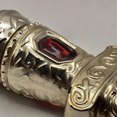 LOT 114K: Two Piggy Banks, Avon Cologne Decanters, & Small Replica of English Field Gun