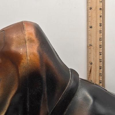 LOT 115K: Vintage Basset Hound Plastic Coin Bank, Modern Toys Sunday Driver, Ideal Toys Telephone, & Tigrett Industries Toy