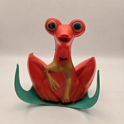 LOT 115K: Vintage Basset Hound Plastic Coin Bank, Modern Toys Sunday Driver, Ideal Toys Telephone, & Tigrett Industries Toy