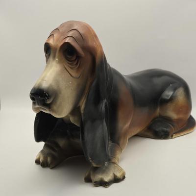 LOT 115K: Vintage Basset Hound Plastic Coin Bank, Modern Toys Sunday Driver, Ideal Toys Telephone, & Tigrett Industries Toy