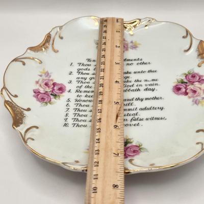 LOT 116:K St. Jude, Jesus Christ, Virgin Mary, and Other Statues, Lighted Figures, Ten Commandment Plate, Pocket Size Bible, & More