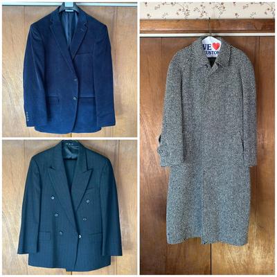 LOT 122Y: Vintage 100% Wool Tweed Coat & Blazers