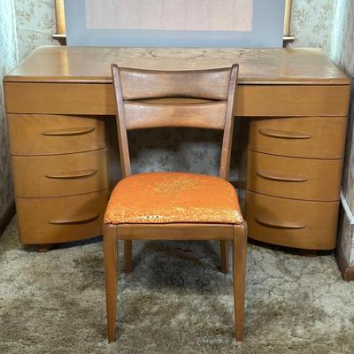 LOT 131Z: J.B. Van Sciver Co Mid Century Modern Desk w/ Chair