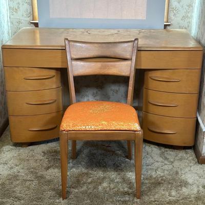 LOT 131Z: J.B. Van Sciver Co Mid Century Modern Desk w/ Chair