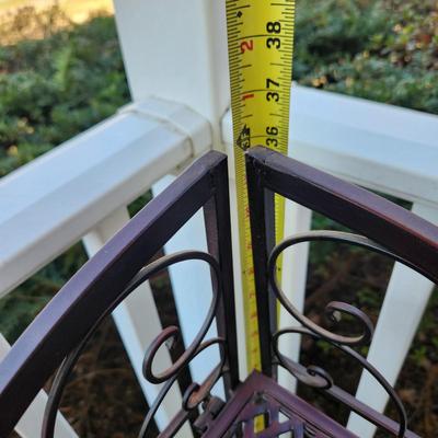 Folding Metal Corner Plant Stand