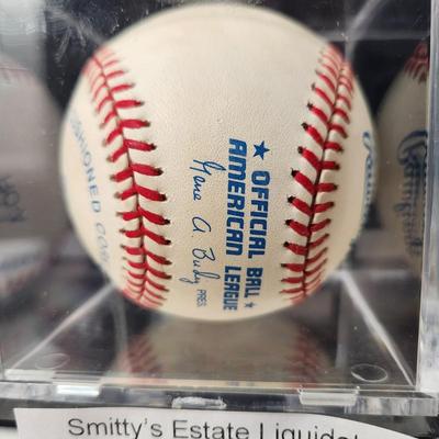 Brook Fordyce Signed Autographed Baseball In Collectors Case