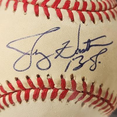 Jerry Hairston OMLB Signed Autographed Baseball In Collectors Case