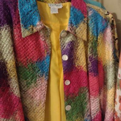 Large Selection of Ladies Clothing- Mostly Tops-Assorted Makers- Approx Size 10- Some New with Tags