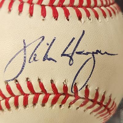 Mike Hargrove OMLB Signed Autographed Baseball In Collectors Case