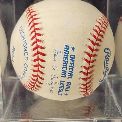 Matt Riley Signed Autographed Baseball In Collectors Case
