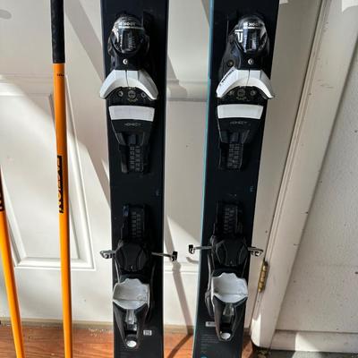 ROSSIGNOL SKY7 HD DOWNHILL SKIS & FACTION POLES