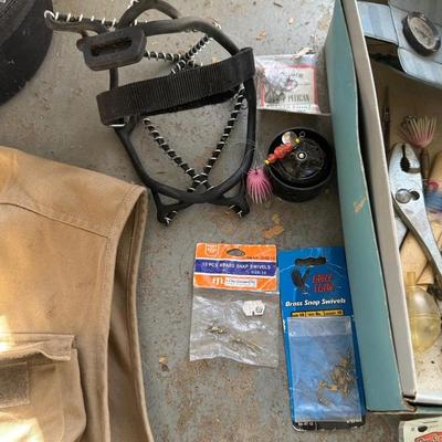BUGABOO CAMPING COOKWARE, FISHING EQUIPMENT, SHEFFIELD POCKET KNIFE AND MORE