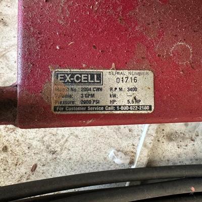 EX-CELL 2000 PSI PRESSURE WASHER WITH A HONDA ENGINE