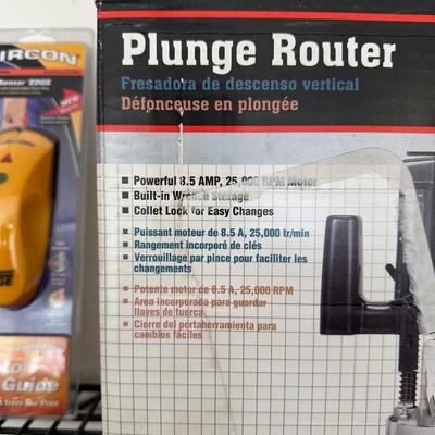 NEW SKIL PLUNGE ROUTER AND NEW ZIRCON STUD FINDER