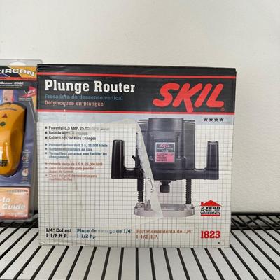 NEW SKIL PLUNGE ROUTER AND NEW ZIRCON STUD FINDER