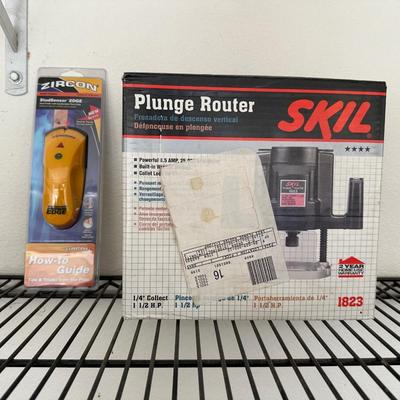 NEW SKIL PLUNGE ROUTER AND NEW ZIRCON STUD FINDER