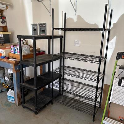 2 STORAGE SHELVES