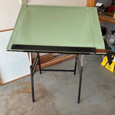 FOLDING DRAFTING TABLE, DRY ERASE AND CORK BOARDS