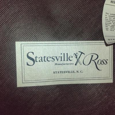 Pair of Statesville Ross Wood Frame Accent/Dining Chairs with Upholstered Seats