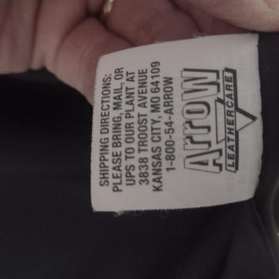 Jones Furs Ladies Leather Coat- Size Small- Approx 35" Long