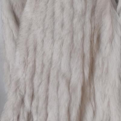 Finnish Natural Blue Fox Fur Ladies Coat- Size Medium