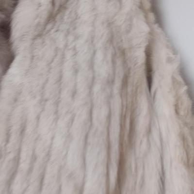 Finnish Natural Blue Fox Fur Ladies Coat- Size Medium