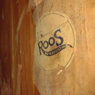 Vintage Roos Cedar Lined Storage Trunk with Sliding Tray and Metal Strap Accents- Approx 47" x 20 1/4" x 18" Tall