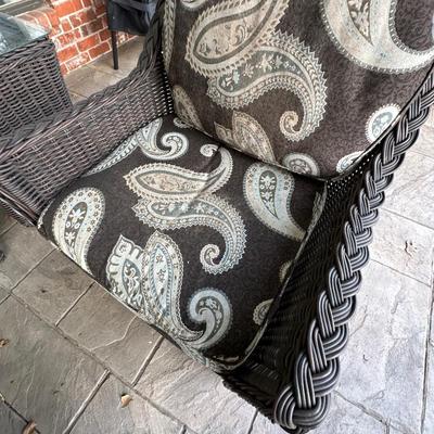 Outdoor - Back Patio - Patio Set - Rattan is in great condition - cushions are worn