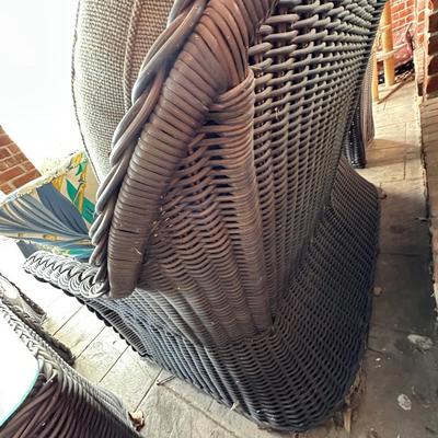 Outdoor - Back Patio - Patio Set - Rattan is in great condition - cushions are worn