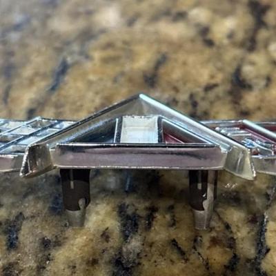 OEM Vintage Chevy Corvette V Flag car Emblem