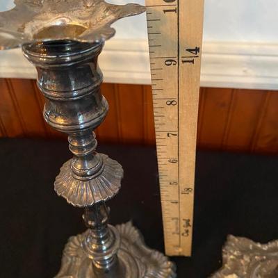 MMA METROPOLITAN MUSEUM 10 1/4" CANDLESTICK PAIR