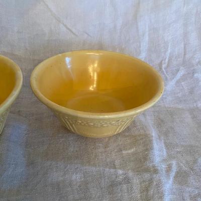 HOMER LAUGHLIN YELLOW APPLE TREE BOWLS