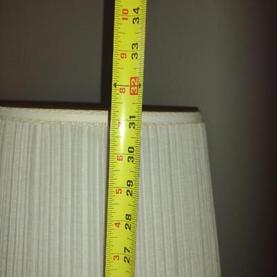 Pair of Crystal Lamps with Mismatched Shades
