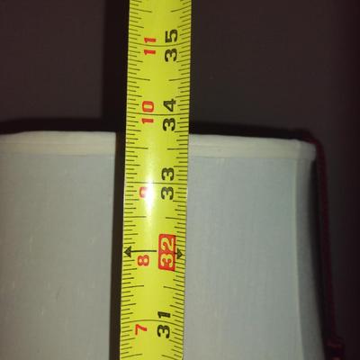 Ceramic Table Top Lamp with Shade- Approx 33 3/4" Tall