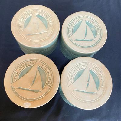 Yellow Ware Over and Back Ramekins & Stunning Pottery (K-SS)