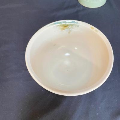 Yellow Ware Over and Back Ramekins & Stunning Pottery (K-SS)