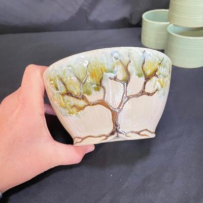 Yellow Ware Over and Back Ramekins & Stunning Pottery (K-SS)