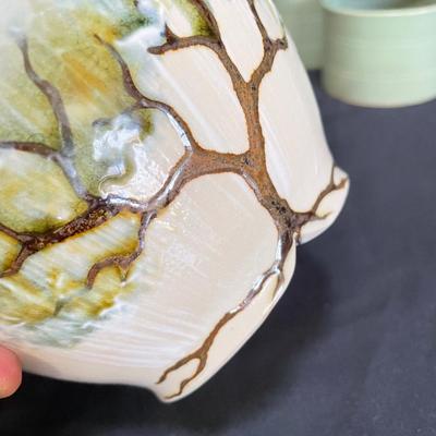 Yellow Ware Over and Back Ramekins & Stunning Pottery (K-SS)