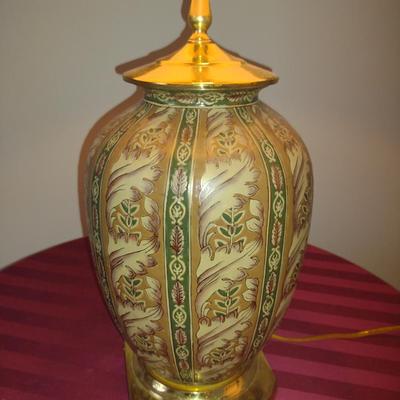 Ceramic Table Top Lamp with Shade- Approx 27 3/4" Tall