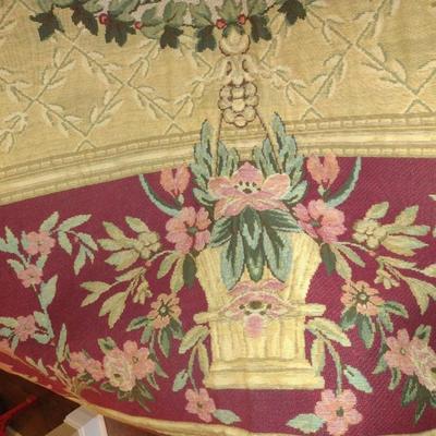 Belgian Best of Flanders 'Savonnerie II' Flemish Tapestry Bed Coverlet- Approx 86" Square