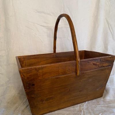 Vintage wooden fruit/flower Trug/ harvest basket