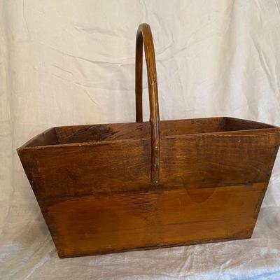 Vintage wooden fruit/flower Trug/ harvest basket