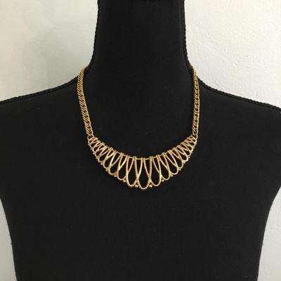 Vintage Gold tone chain necklace