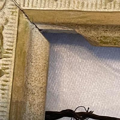 25x20 carved wood frame