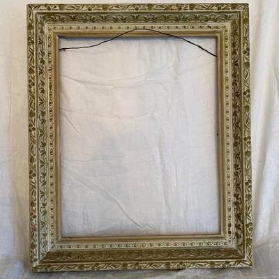 25x20 carved wood frame