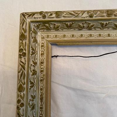 25x20 carved wood frame