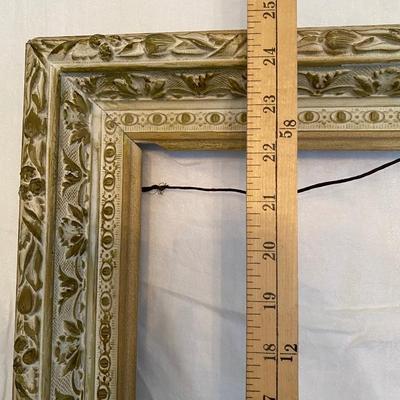 25x20 carved wood frame