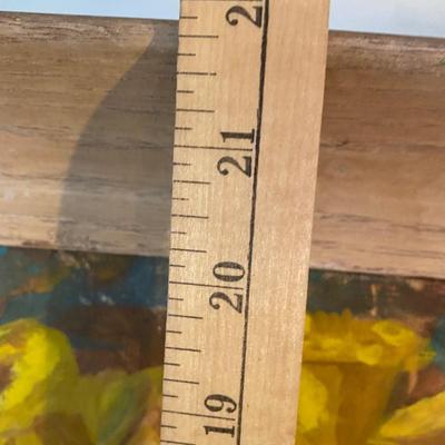 Framed Daffodil painting