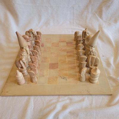 Carved Stone Chessboard and More (BD-EL)